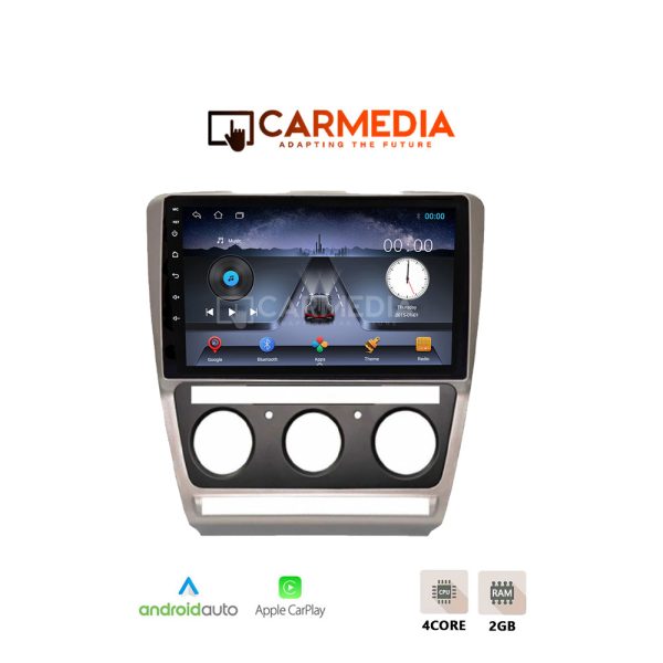 CARMEDIA CM210C-13 TABLET 10'' OEM SKODA OCTAVIA 5 2005-2012 A/C-CLIMA GREY - Image 3