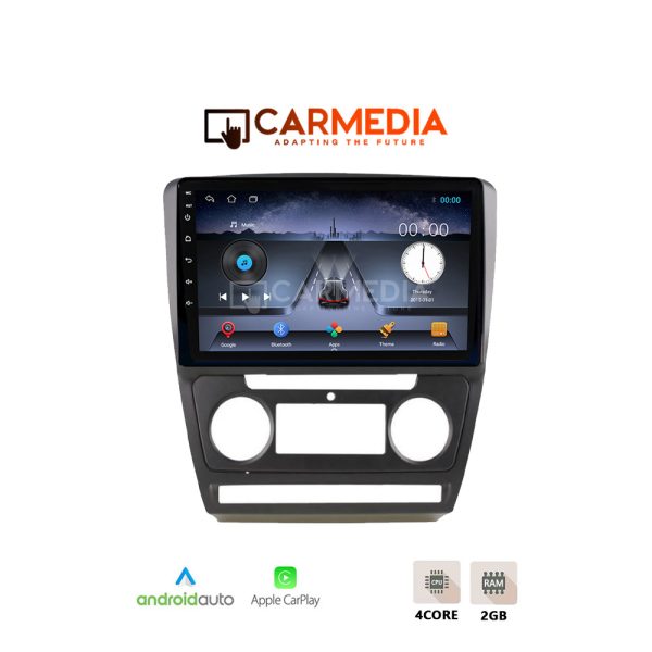 CARMEDIA CM210C-13 TABLET 10'' OEM SKODA OCTAVIA 5 2005-2012 A/C-CLIMA BLACK - Image 3