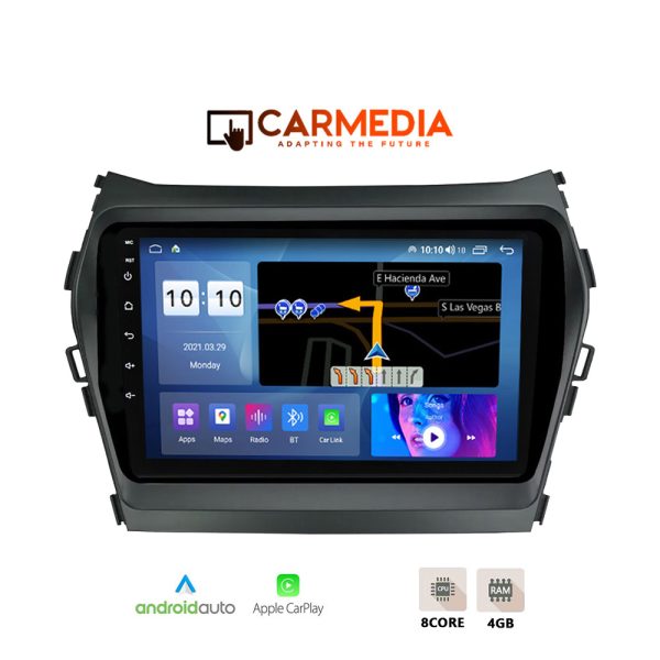CARMEDIA CM409-13 TABLET 9'' OEM HYUNDAI iX45 2013-2017