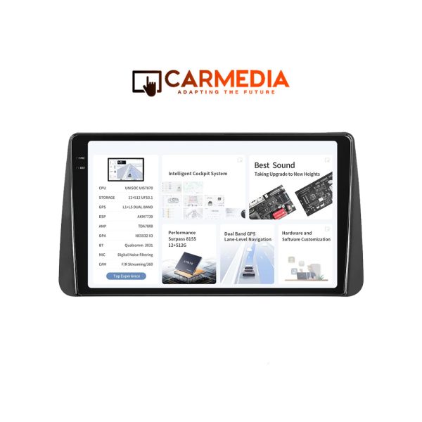 CARMEDIA CMDU4095-4 PRO PLUS TABLET 9.5'' OEM FIAT TIPO 2015-2018 V2