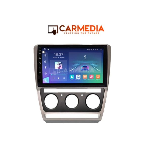 CARMEDIA CM20810-13 TABLET 10'' OEM SKODA OCTAVIA 5 2005-2012 A/C-CLIMA GREY - Image 3