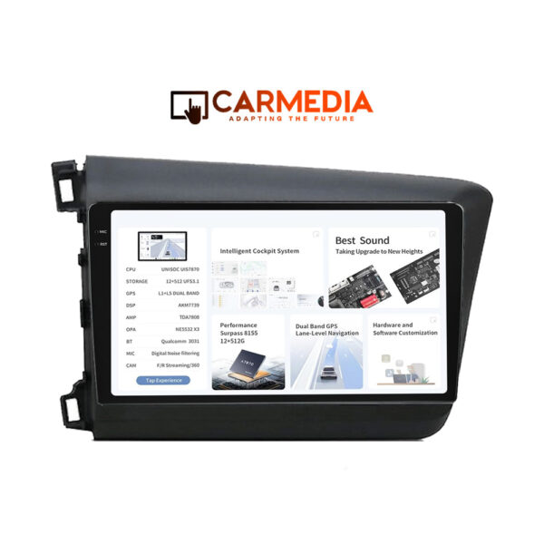 CARMEDIA CMDU12095-13 PRO PLUS TABLET 9.5'' OEM HONDA CIVIC 4Doors 2012-2016