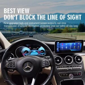 Alternative view of CARMEDIA CMDDB123BENZ-2 DIGITAL DASHBOARD 12.3'' MERCEDES C W205 & GLC X253 2015-2018