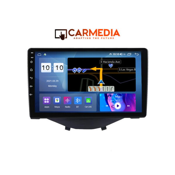 CARMEDIA CMDU409-3 TABLET 9'' OEM CITROEN C1 | PEUGEOT 108 | TOYOTA AYGO 2014+