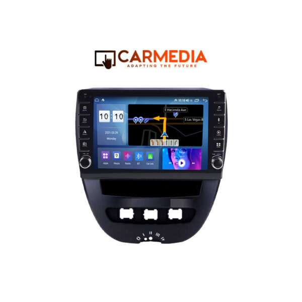 CARMEDIA CM20810B-13 KNOB TABLET 10'' OEM CITROEN C1 | PEUGEOT 107 | TOYOTA AYGO 2005-2014