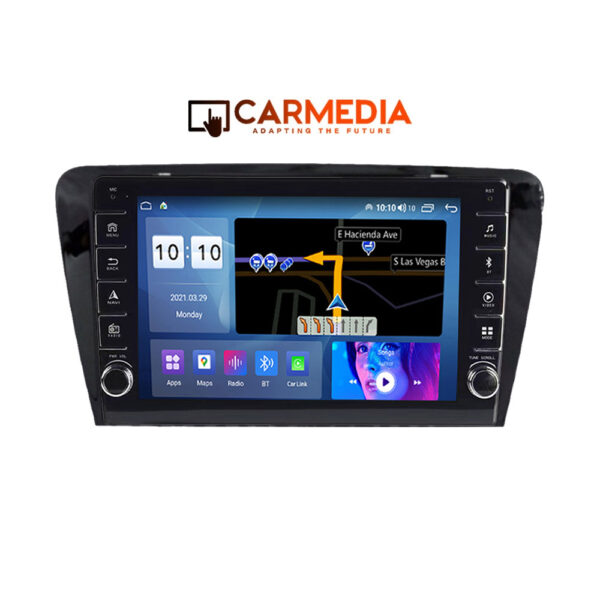 CARMEDIA CM20810B-13 KNOB TABLET 10'' OEM SKODA OCTAVIA 7 2013-2020