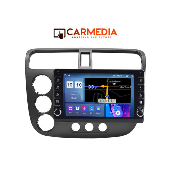 CARMEDIA CM2089B-13 KNOB TABLET 9'' OEM HONDA CIVIC 4D 2001-2006