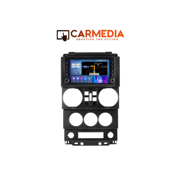 CARMEDIA CM2089B-13 KNOB TABLET 9'' OEM JEEP WRANGLER 2006-2011 (4 SWITCHES)