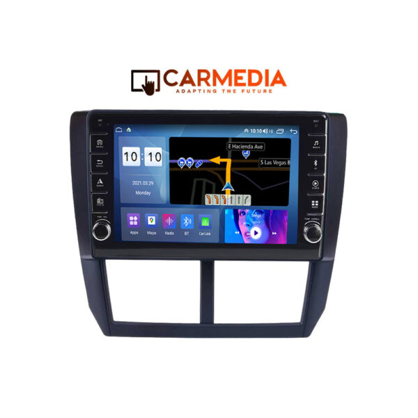 CARMEDIA CM2089B-13 KNOB TABLET 9'' OEM SUBARU FORESTER-IMPREZA XV 2008-2013