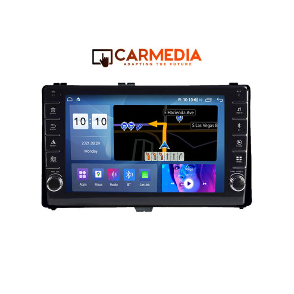 CARMEDIA CM2089B-13 KNOB TABLET 9'' OEM TOYOTA AURIS 2015 - COROLLA 2017-2019