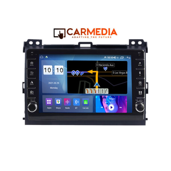 CARMEDIA CM2089B-13 KNOB TABLET 9'' OEM TOYOTA LANDCRUISER 2002-2008