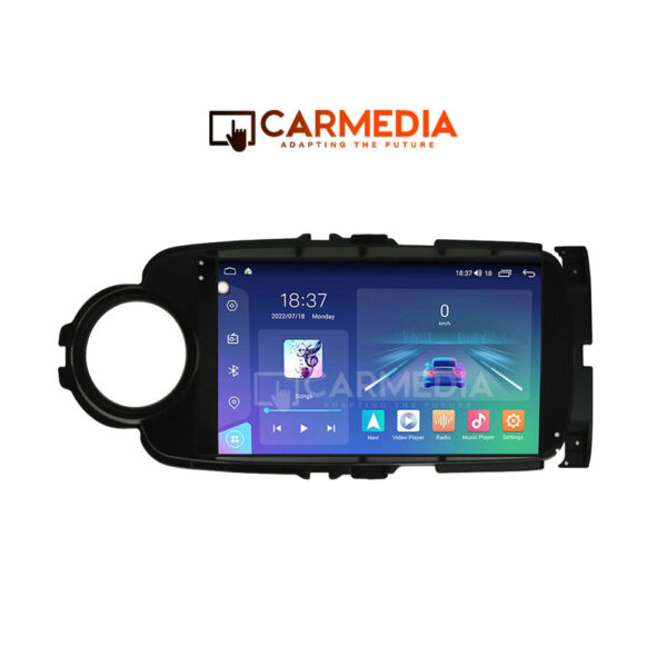 CARMEDIA CM2089B-13 KNOB TABLET 9'' OEM TOYOTA YARIS 2011-2020 BLACK