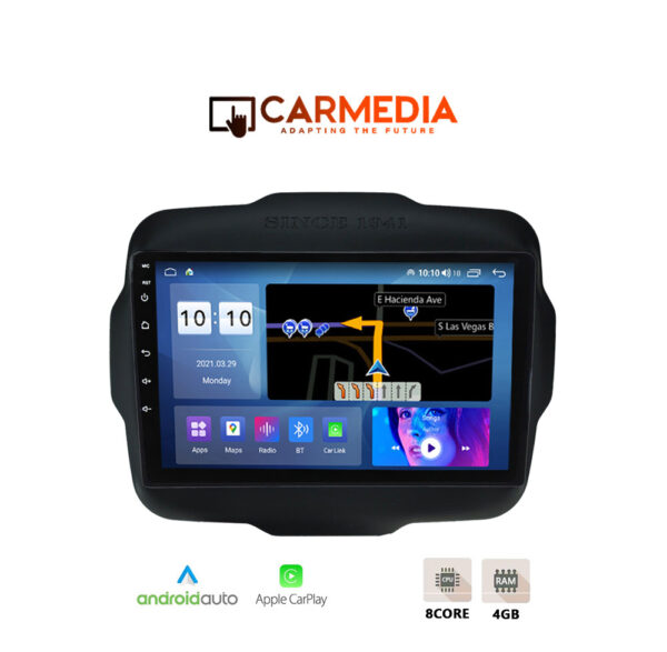CARMEDIA CMDU409-3 TABLET 9'' OEM JEEP RENEGADE 2014+