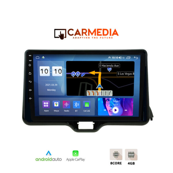 CARMEDIA CM410-12 PRO TABLET 10'' OEM TOYOTA YARIS 2020+