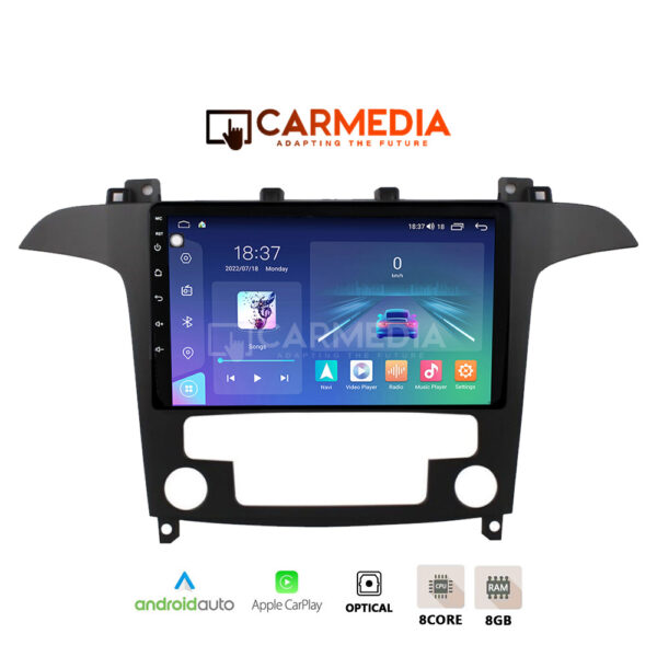 CARMEDIA CM809-13 TABLET 9'' OEM FORD SMAX 2006-2014 CLIMA