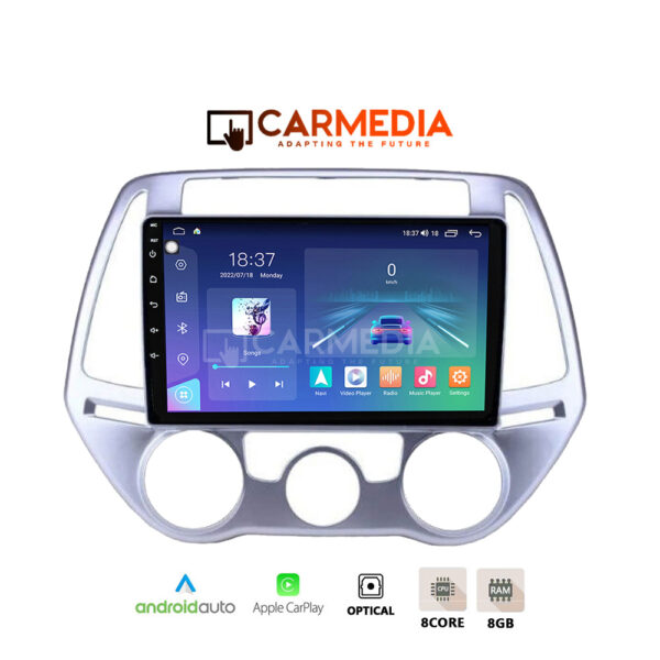 CARMEDIA CM809-13 TABLET 9'' OEM HYUNDAI i20 2008-2012 A/C-CLIMA
