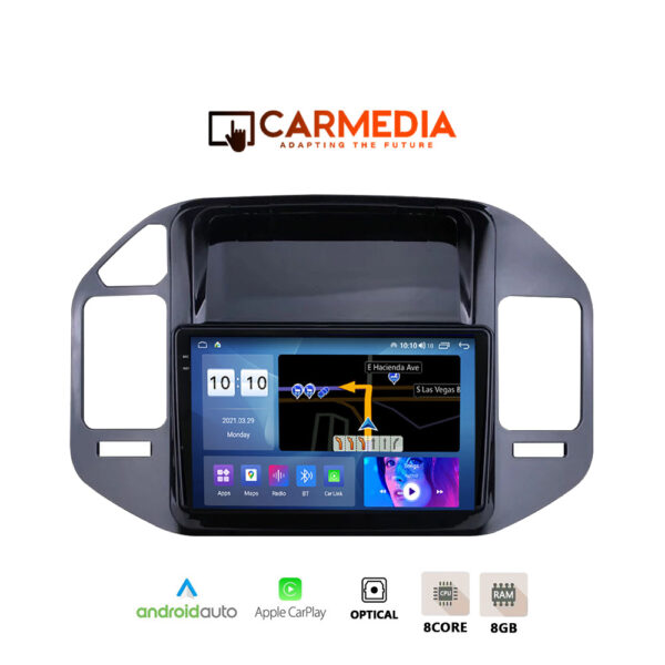 CARMEDIA CMDU4095-4 PRO PLUS TABLET 9.5'' OEM MITSUBISHI PAJERO 1999-2006 FULL FRAME