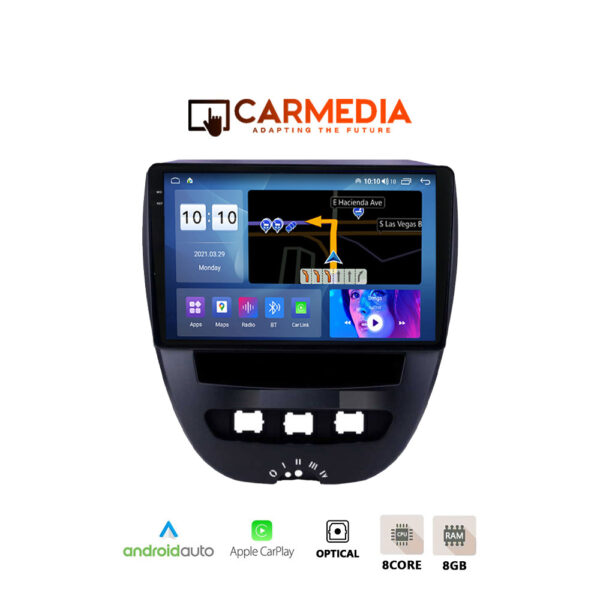 CARMEDIA CMDU41036-5 PRO PLUS TABLET 10.36" OEM CITROEN C1 | PEUGEOT 107 | TOYOTA AYGO 2005-2014