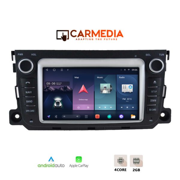 CARMEDIA CMT207-13 OEM 7'' SMART 451 2010-2015