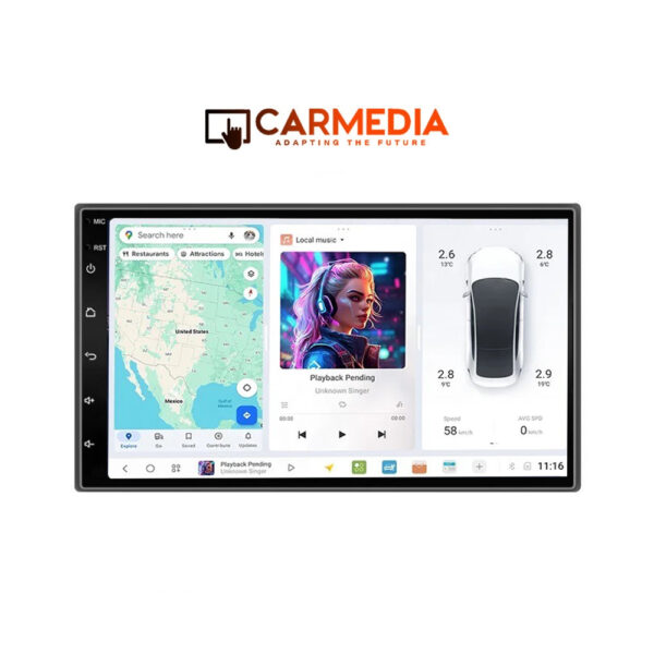 CARMEDIA CMUDU427-3 2DIN 7''