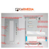 CARMEDIA METAL BRACKET SLIM TO BODY TO 1DIN 2 CARMEDIA Metal braket slim body to 1din
