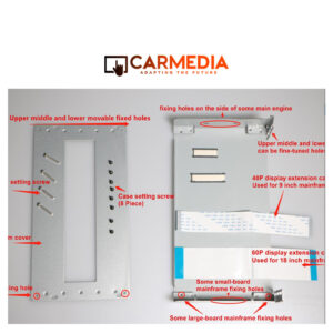 CARMEDIA METAL BRACKET SLIM TO BODY TO 1DIN
