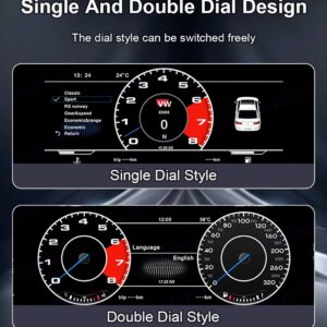 Alternative view of CARMEDIA CMDDB125VW-1 DIGITAL DASHBOARD 12.5'' VW TIGUAN 2016-2022
