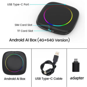 Alternative view of CARMEDIA CMAB 01 CARPLAY Ai BOX ANDROID OEM ADAPTOR 4-64 SNAPDRAGON