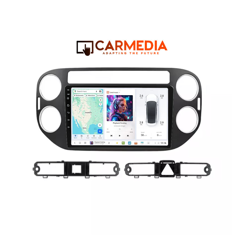 CARMEDIA CMDU409-3 TABLET 9'' OEM VW TIGUAN 2004-2016 3 CARMEDIA CMDU409-3 TABLET 9'' OEM VW TIGUAN 2004-2016