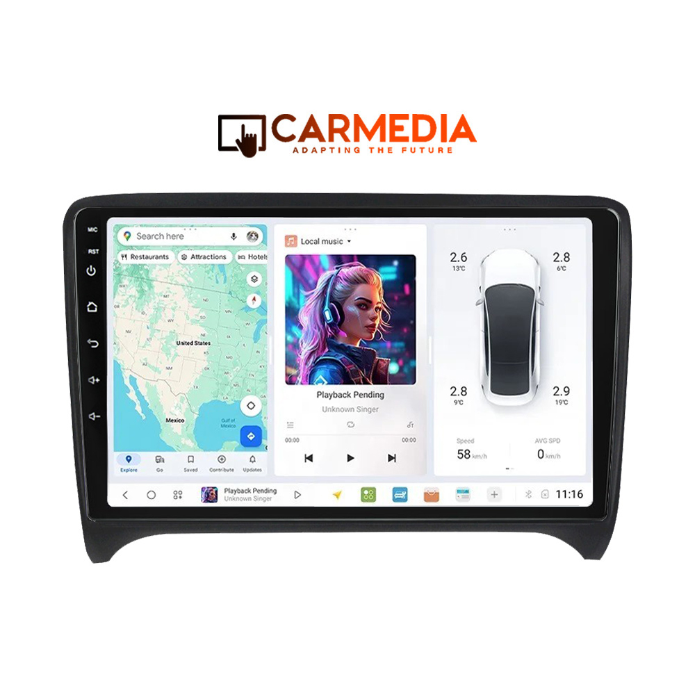 CARMEDIA CMDU409-3 TABLET 9'' OEM AUDI TT 2007-2015 3 CARMEDIA CMDU409-3 TABLET 9'' OEM AUDI TT 2007-2015