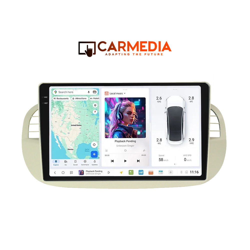 CARMEDIA CMDU4095-4 PRO PLUS TABLET 9.5'' OEM FIAT 500 2007-2015 BEIGE 3 CARMEDIA CMDU4095-4 PRO PLUS TABLET 9.5'' OEM FIAT 500 2007-2015 BEIGE